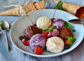 Fit lody na bazie śmietanki kokosowej i erytrytolu